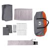 vidaXL Tenda da Campeggio con Portico 9 Persone Grigio e Arancione
