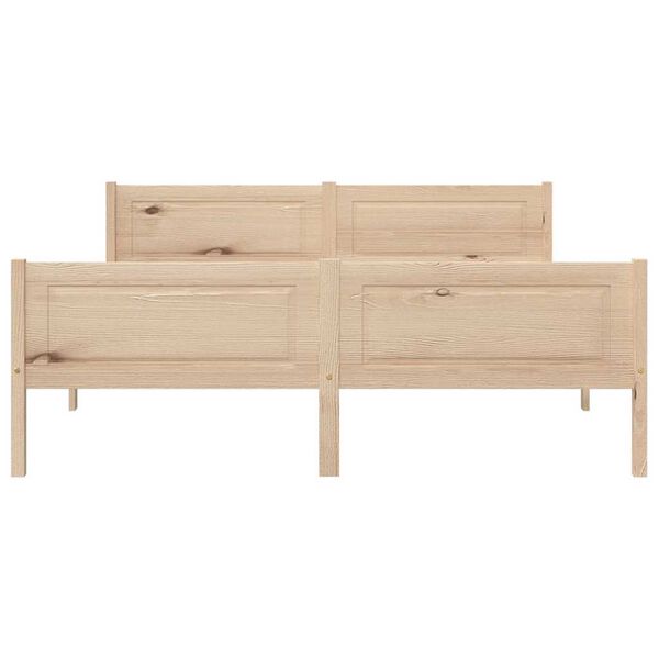 vidaXL Giroletto senza Materasso 160x200 cm in Legno Massello di Pino