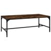 vidaXL Tavolino da Salotto Rovere Fumo 80x50x35 cm Legno Multistrato