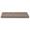 vidaXL Tappeti Adesivi Scale Aspetto Sisal 30 pz 65x21x4cm Beige Scuro