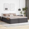 vidaXL Letto con contenitore e materasso Grigio 200 x 200 cm