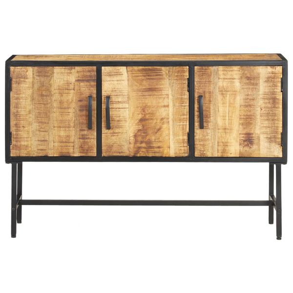vidaXL Credenza 110x30x70 cm in Legno di Mango Grezzo