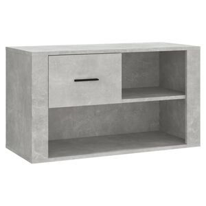 vidaXL Scarpiera Grigio Cemento 80x35x45 cm in Legno Multistrato