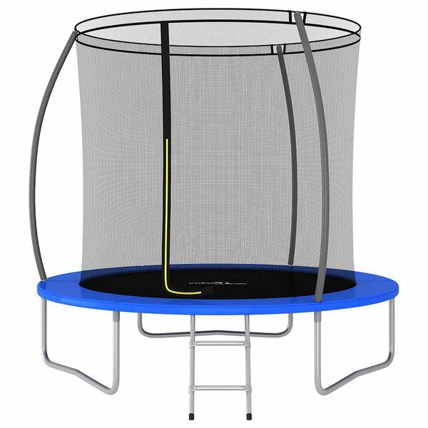 vidaXL Set Trampolino Rotondo 244x55 cm 100 kg