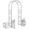 vidaXL Arco da Giardino con blocco Nero 203 x 50 x 218 cm