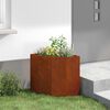 vidaXL Vaso d'angolo Ruggine 45 x 45 x 50 cm acciaio corten