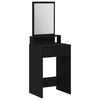 vidaXL Tavolo da Trucco Rovere Nero 50 x 41 x 140 cm