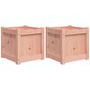 vidaXL Fioriere da Giardino 2 pz in Legno Massello di Douglas
