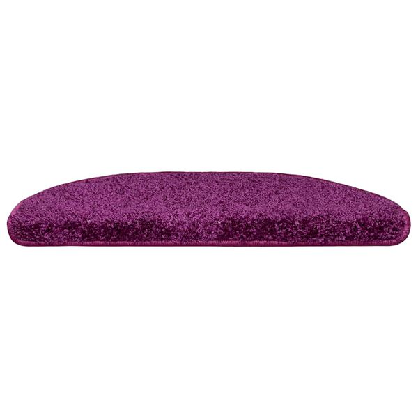 vidaXL Tappetini per scale 30 pz 65x21x4 cm Viola Semicircolari Grandi