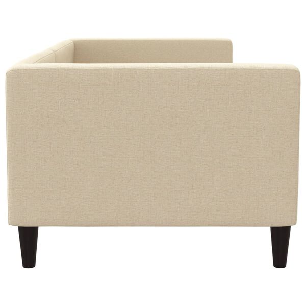 vidaXL Letto da Giorno Crema 80x200 cm in Tessuto