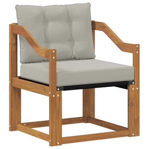 vidaXL Set di divani da esterno Legno di Acacia Massello e Textilene