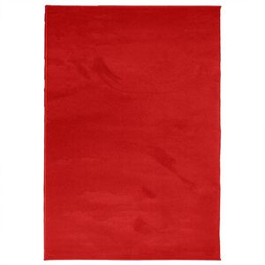 vidaXL Tappeto OVIEDO a Pelo Corto Rosso 140x200 cm