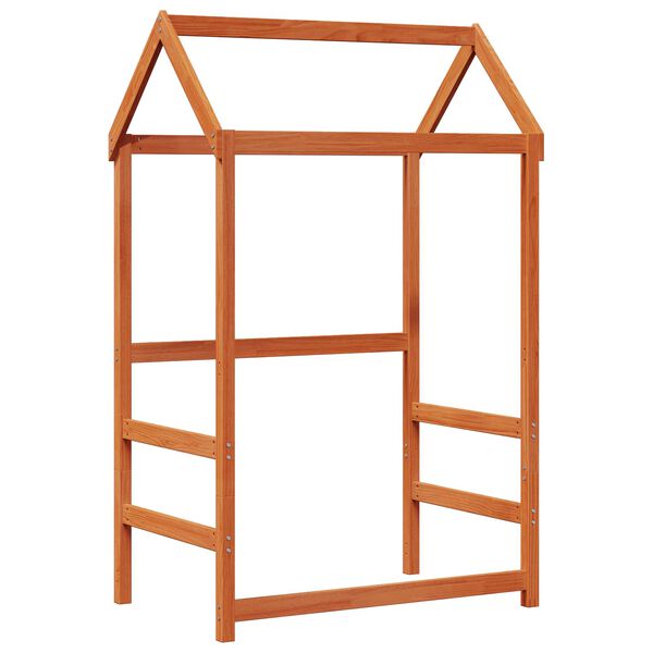 vidaXL Set di Letto per il Giorno 2 pcs Marrone cerato Pino massello