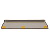 vidaXL Tappetini per scale 15 pz 65x21x4 cm Marrone Bordo rettangolare