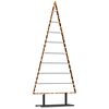 vidaXL Albero di Natale in metallo con supporto Nero 180 cm Acciaio