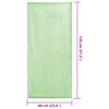 vidaXL Asciugamani per Sedia Outdoor 2 pcs Verde 130 x 60 cm