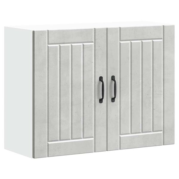 vidaXL Pensile da Cucina Lucca Grigio Cemento in Legno Multistrato