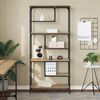 vidaXL Libreria rovere artigianale 81 x 36 x 176 cm Legno multistrato