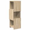 vidaXL Mobile angolare 25,5x25x80cm Legno ingegnerizzato Rovere Sonoma