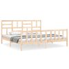 vidaXL Giroletto con Testiera Super King Size in Legno Massello