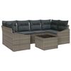 vidaXL Set di divani 7 pz Grigio 234 x 123,5 x 85 cm polyrattan