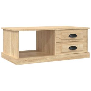 vidaXL Tavolino da Salotto Rovere Sonoma 90x50x35 cm Legno Multistrato