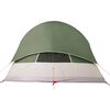 vidaXL Tenda Familiare per 6 Persone Verde Impermeabile