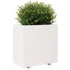 vidaXL Fioriera da Giardino Bianca 70x40x72,5cm Legno Massello di Pino