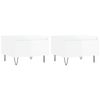 vidaXL Tavolini Salotto 2pz Bianco Lucido 50x46x35cm Legno Multistrato