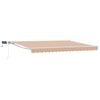 vidaXL Cornice per Tenda Manuale con LED Arancione e Grigio 4 &times; 3,5 m