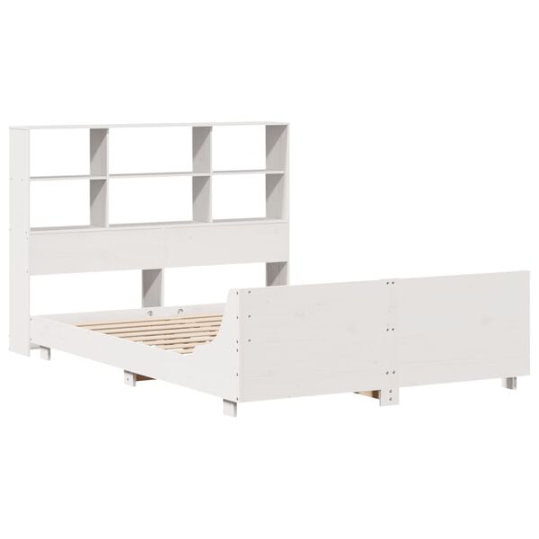 vidaXL Letto senza Materasso Bianco 120x190 cm Legno Massello di Pino