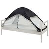 DERYAN Zanzariera Pop-up da Letto 200x90x110 cm Nero