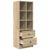 vidaXL Credenza con cassetto Rovere Sonoma 45,5 x 34 x 127 cm