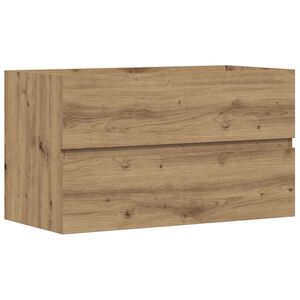 vidaXL Mobile Lavabo Rovere Artigianale 90x38,5x45 cm in Truciolato