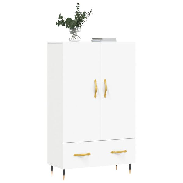 vidaXL Credenza Bianca 69,5x31x115 cm in Legno Multistrato