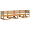 vidaXL Set di divani da giardino 4 pezzi con cuscini in legno di acacia e corda
