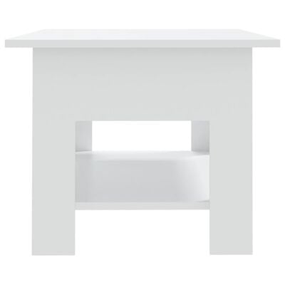 vidaXL Tavolino da Salotto Bianco 102x55x42 cm in Truciolato