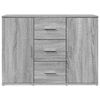 vidaXL Credenza Grigio Sonoma 90,5x29,5x65 cm in Truciolato