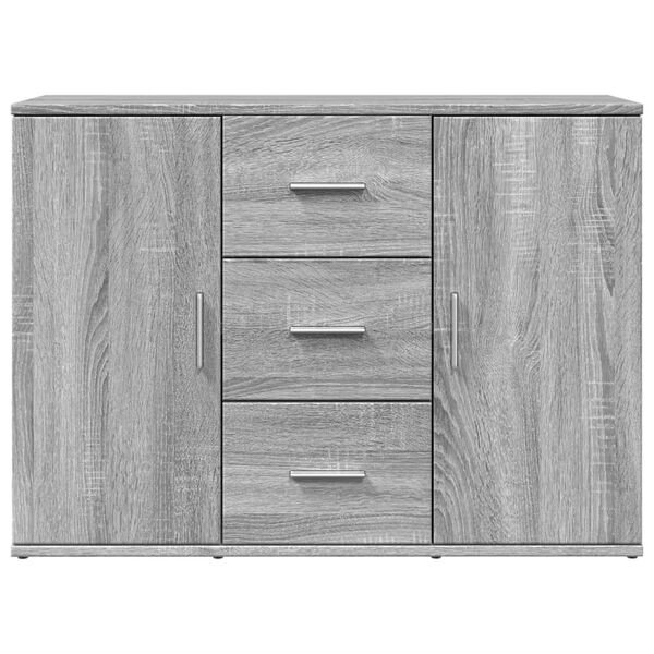 vidaXL Credenza Grigio Sonoma 90,5x29,5x65 cm in Truciolato