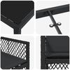 vidaXL Set da Pranzo per Giardino 5 pcs Nero polyrattan