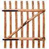 vidaXL Cancello Singolo Recinzione Legno Nocciolo Impregnato 100x120cm