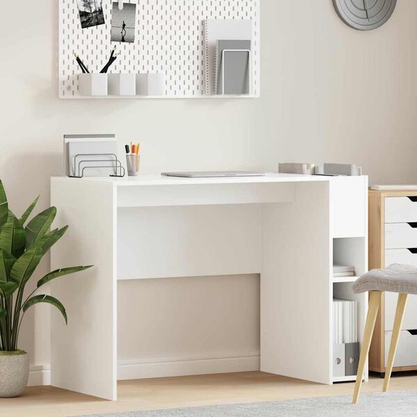 vidaXL Scrivania Bianco 109 x 50 x 78 cm Legno multistrato