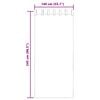 vidaXL Tende in Voile con Linguetta 2 pz Marrone