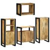 vidaXL Set di mobili per il bagno 4 pcs Legno di mango massello