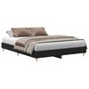 vidaXL Struttura del letto Rovere Nero 203 x 143 x 25 cm