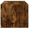 vidaXL Tavolino da Salotto con Ante in Vetro Rovere Fumo 68x50x42 cm