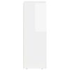 vidaXL Credenza Bianco Lucido 59 x 35 x 100,5 cm Legno multistrato