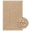 vidaXL Tappeto ZIZUR 200x290 cm Aspetto Iuta per Interni ed Esterni