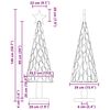 vidaXL Albero di Natale Marrone 150 cm Legno massello di teak