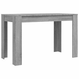 vidaXL Tavolo da Pranzo Grigio Sonoma 120x60x76 cm Legno Multistrato